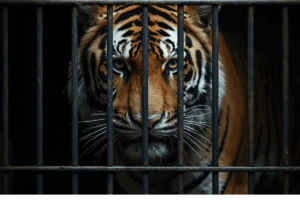 tigre dans une cage